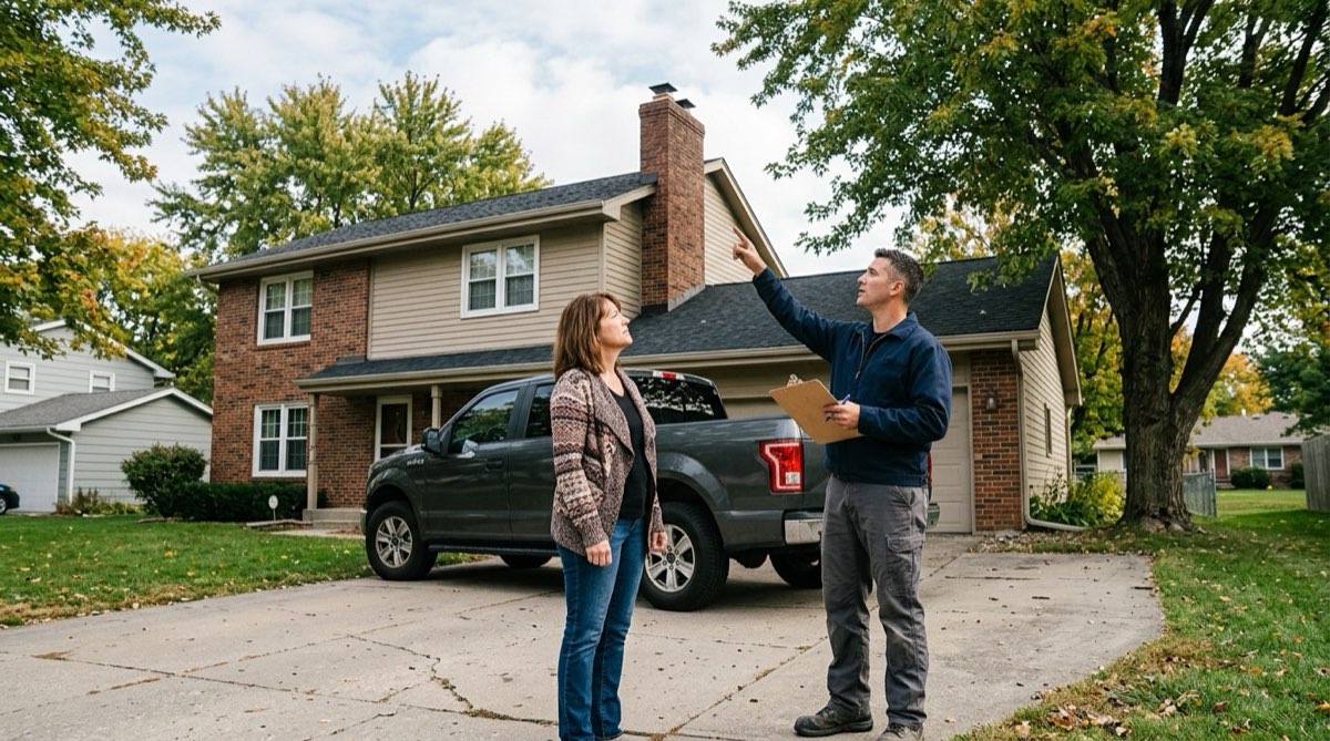 Walking a Des Moines homeowner through what the chimney needs